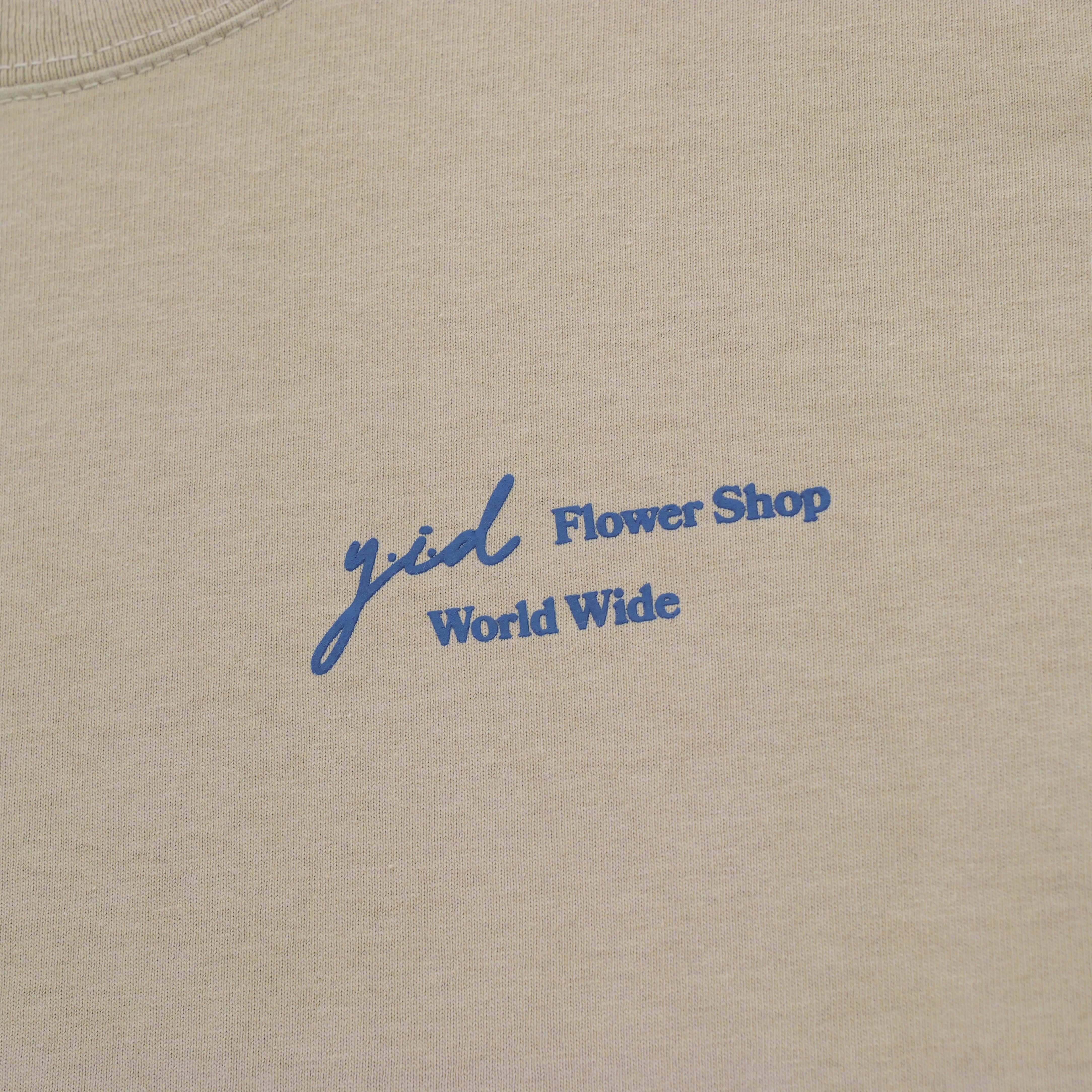 FLOWER SHOP TEE OATMEAL/NAVY