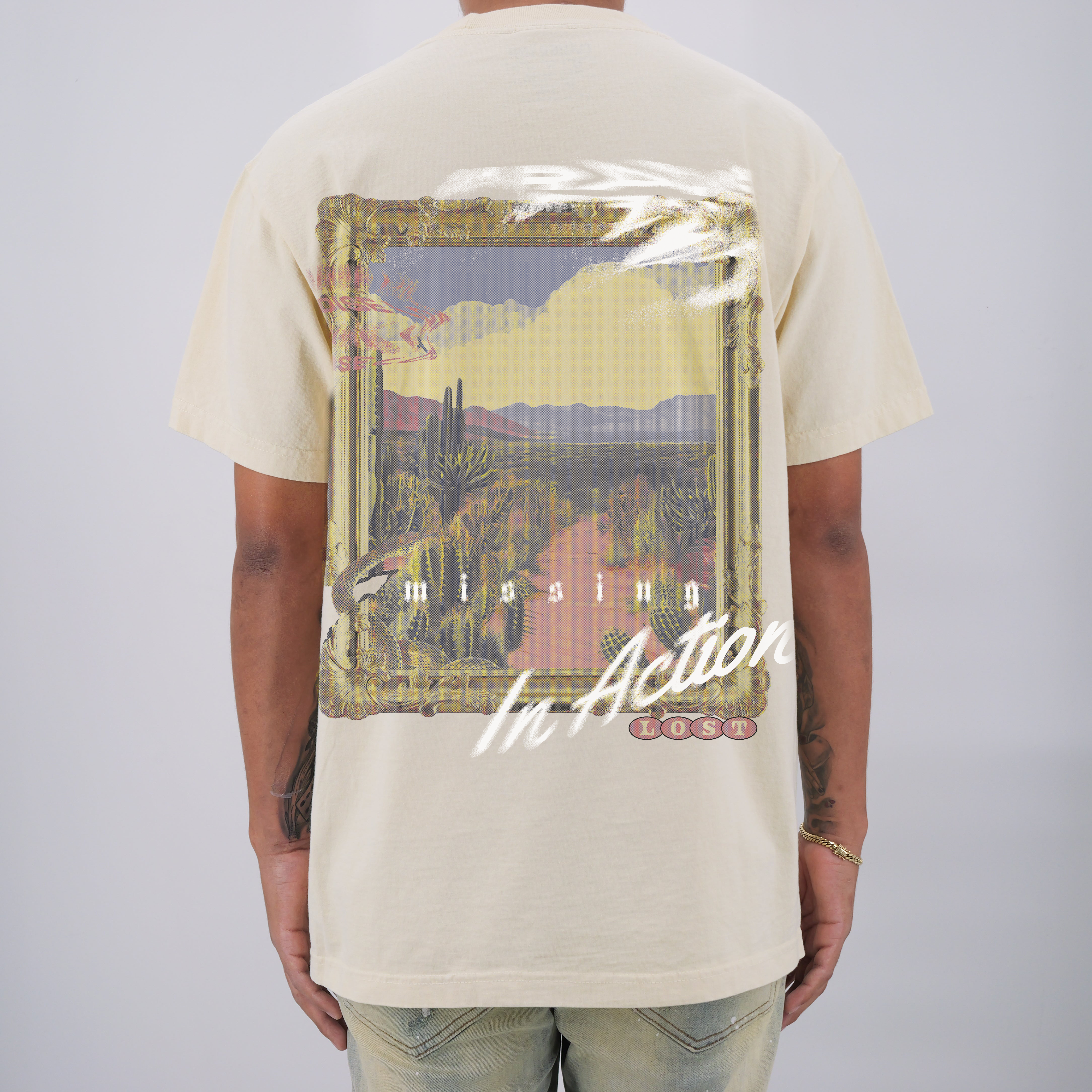 BONE DRY PREM TEE CREAM