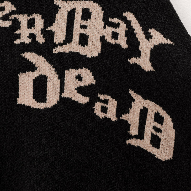 OLD ENGLISH KNIT SWEATER BLACK