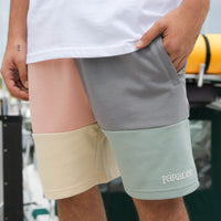 COLOR BLOCK SHORTS JADE