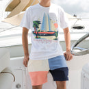 YACHT CLUB TEE WHITE/NAVY