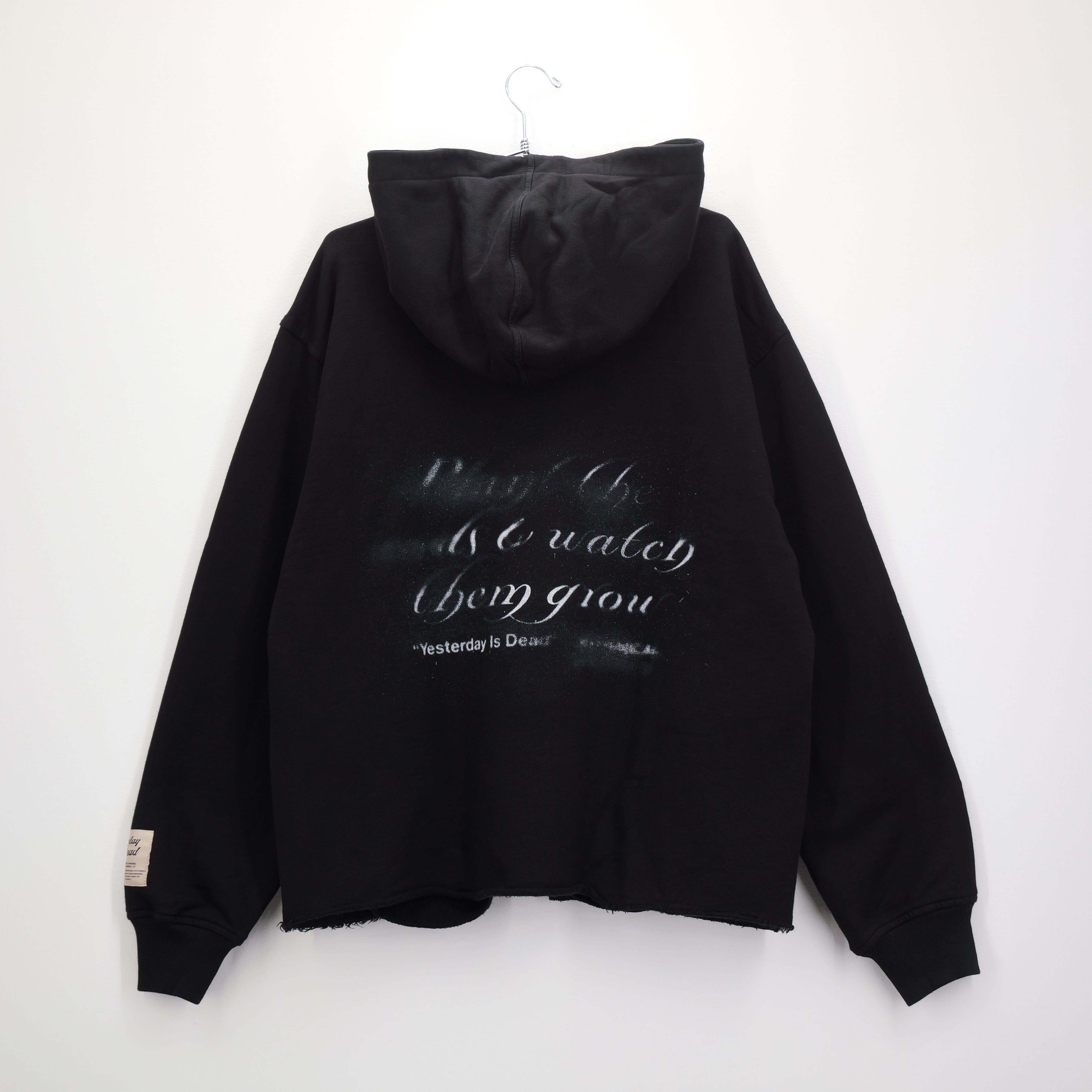 Potion Raw Edge Hoodie Black