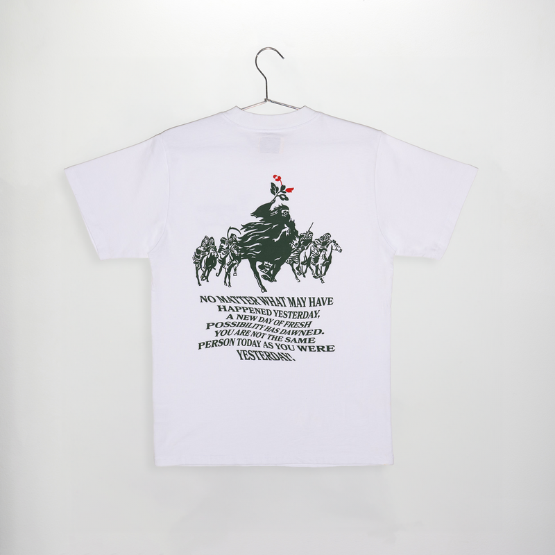 HORSEMAN TEE WHITE/FOREST