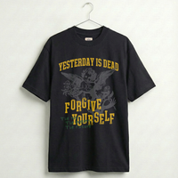 FORGET YESTERDAY TEE BLACK /YELLOW