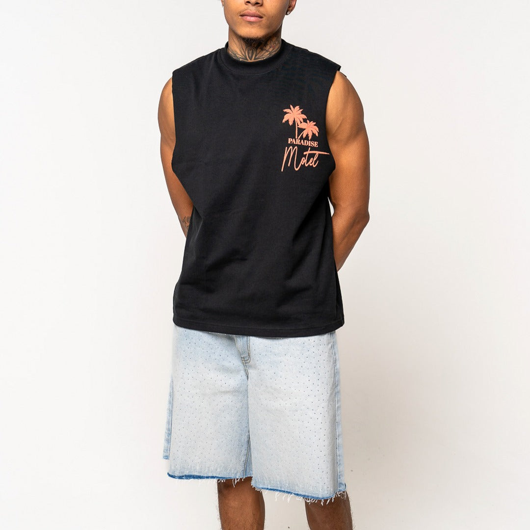 Oasis Muscle Tee Black