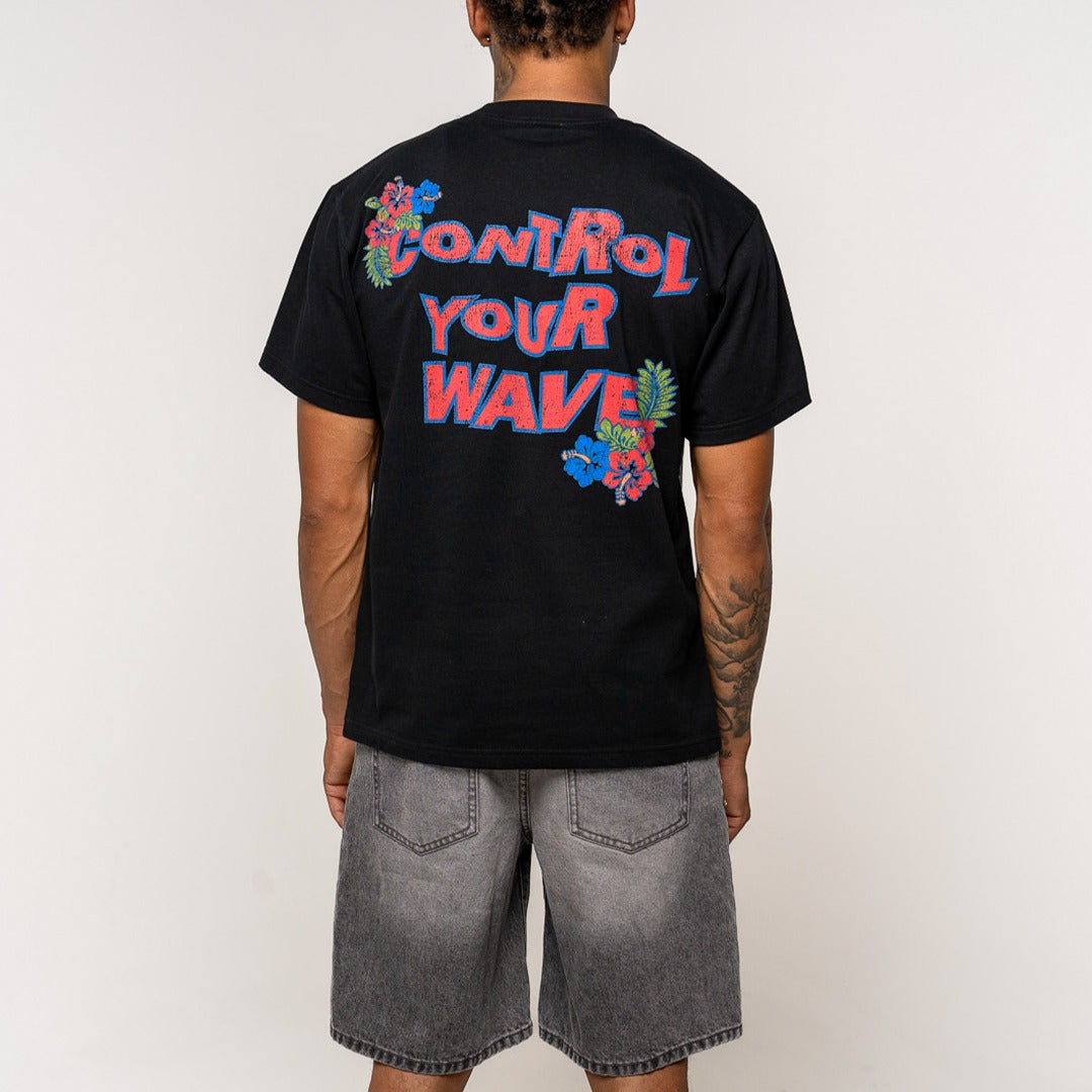 Control Your Wave Tee Black