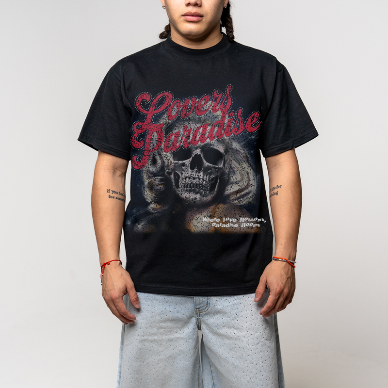 LOVERS PARADISE TEE BLACK