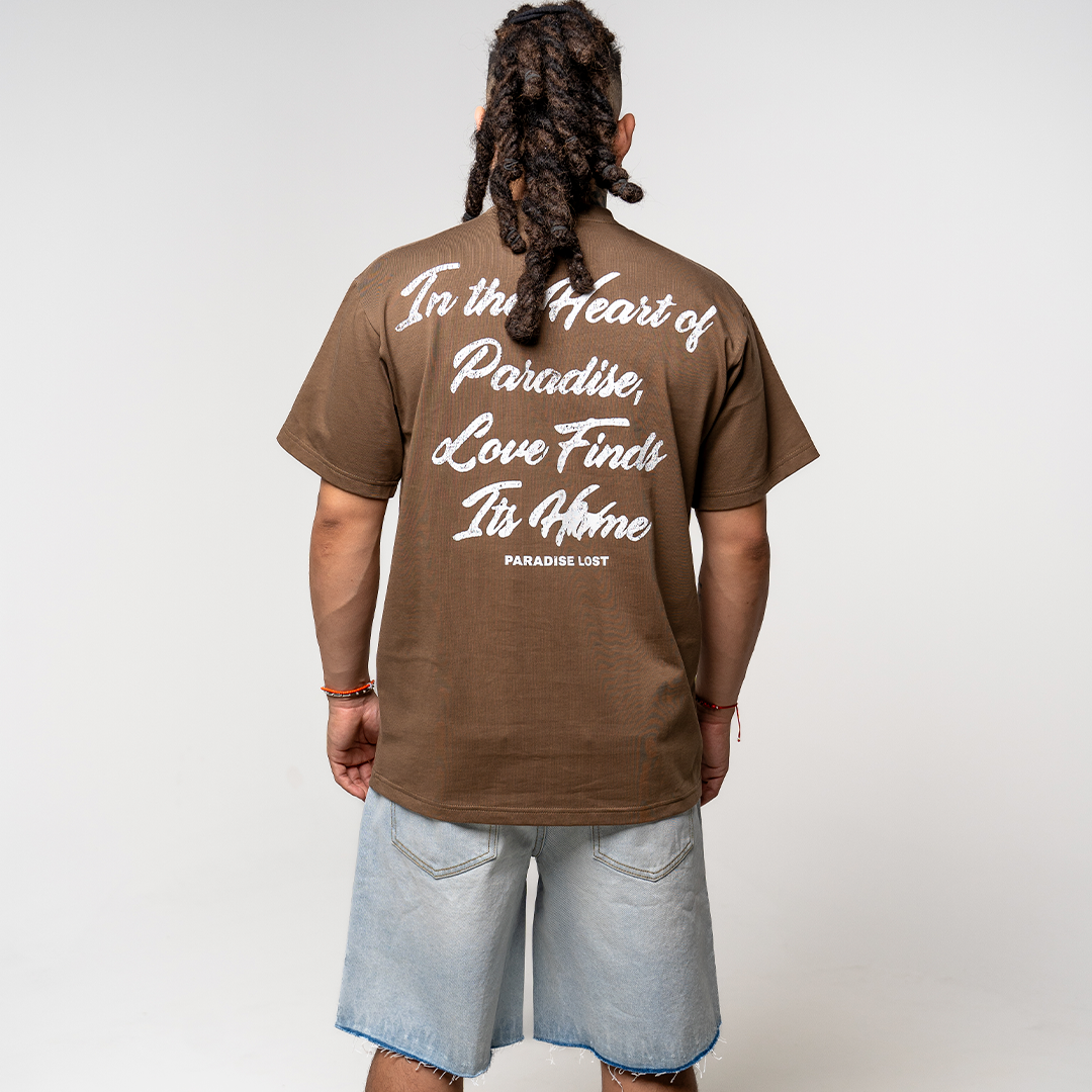 BIRDS OF PARADISE TEE MOCHA