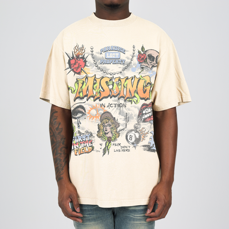 GRAFFITTI PREM TEE CREAM