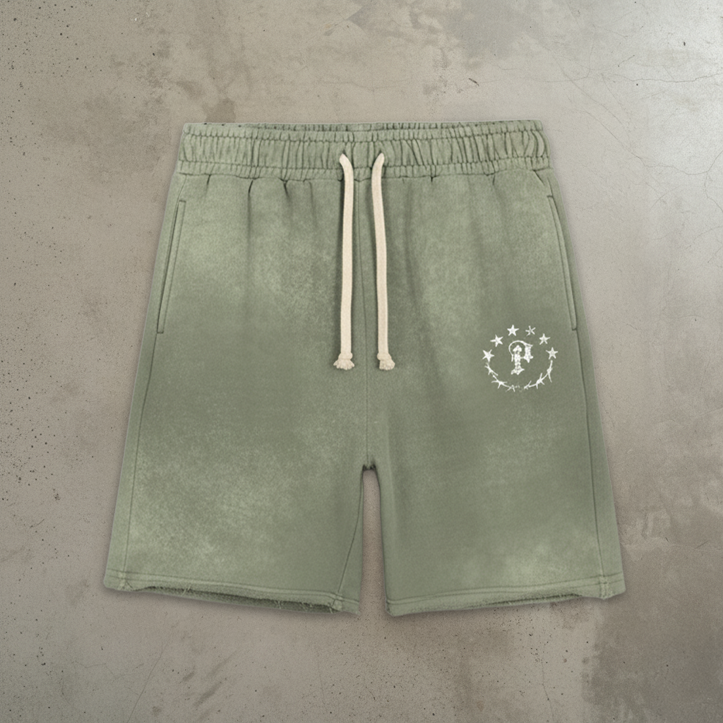 Controlled Chaos Shorts - Olive