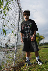 Nightfall Jorts Black