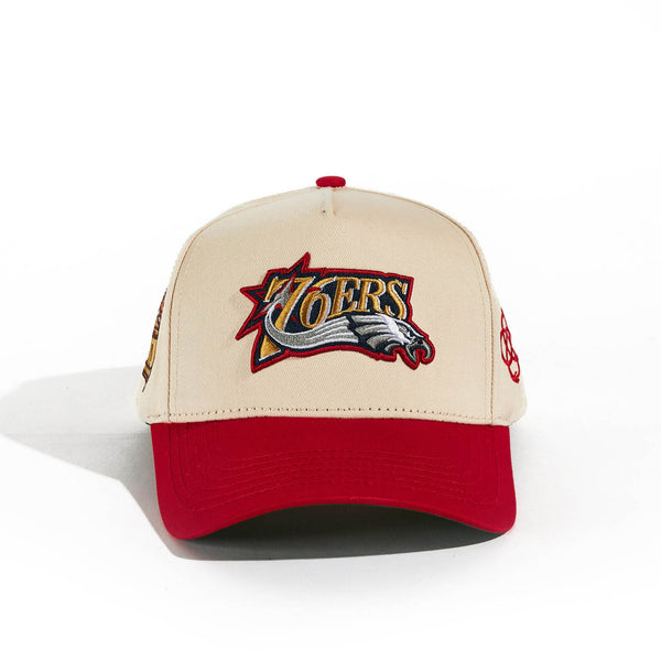 EAGLERS HAT CREAM/RED