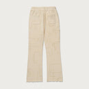 Novelty Printed Terry Pant Bone