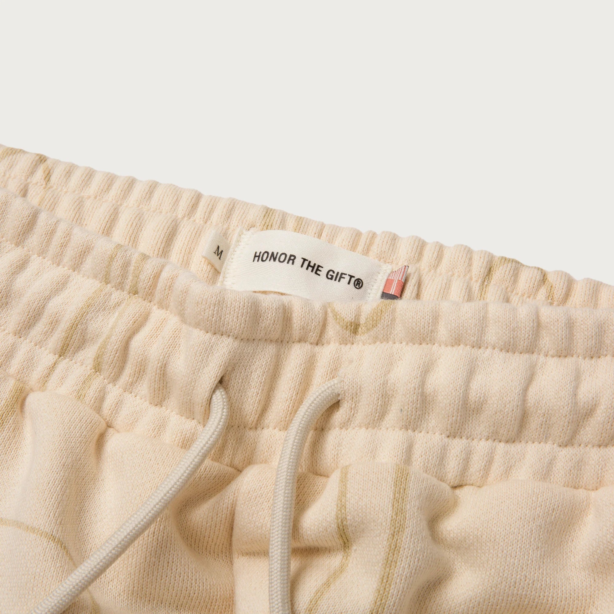 Novelty Printed Terry Pant Bone