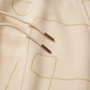 Novelty Printed Terry Pant Bone