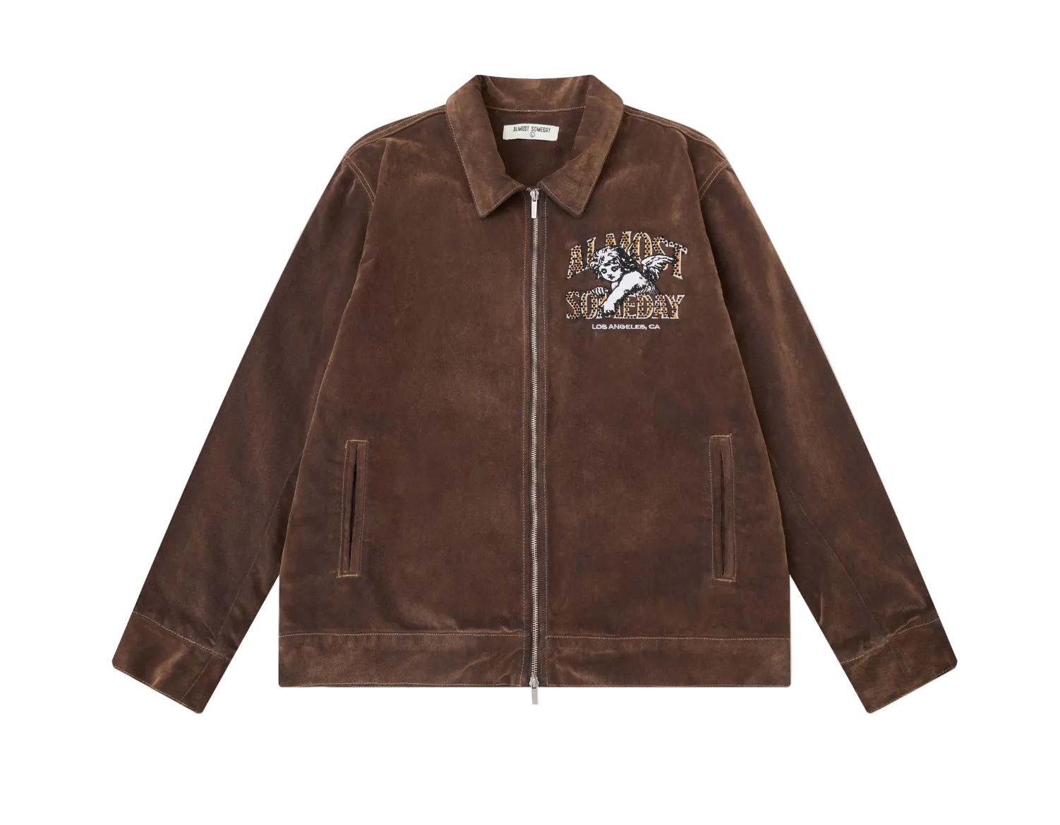 Upscale Velour Jacket Brown