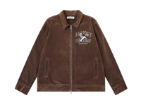 Upscale Velour Jacket Brown