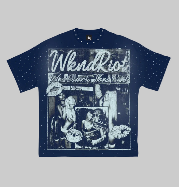 Born a Star Tee (Blue) – Survival Clothing & Footwear