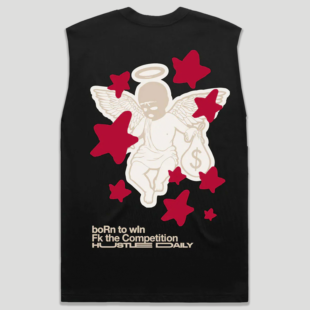 Red All Star Tank Black