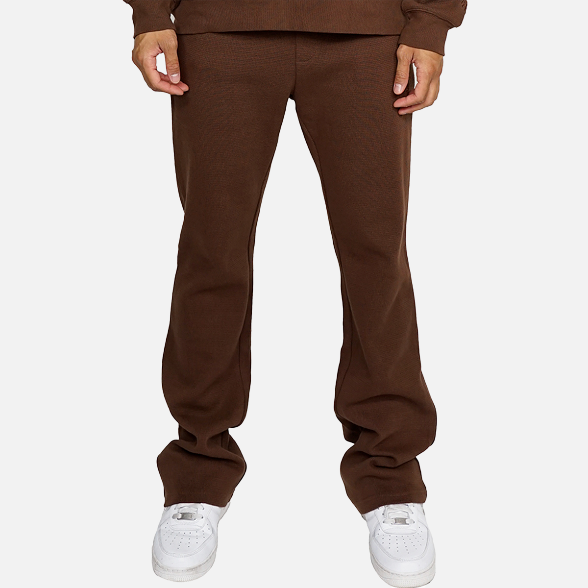 Thermal Flare Pants Brown