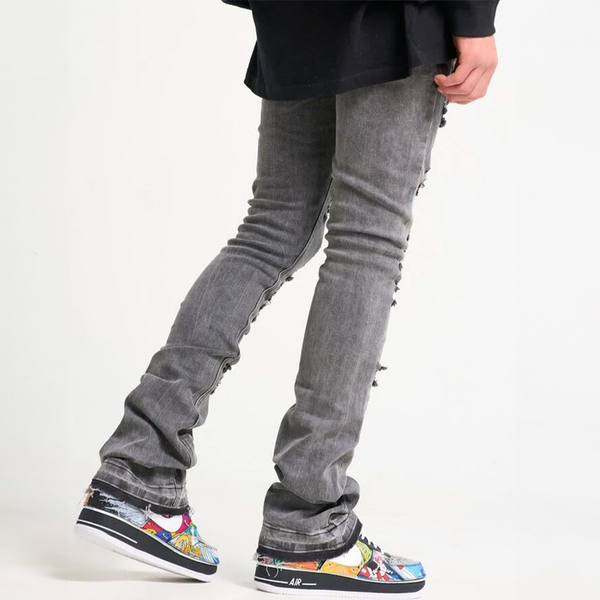NOW OR NEVER STACK DENIM CHARCOAL
