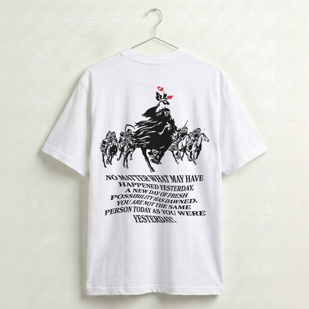 Horseman Tee White/Black
