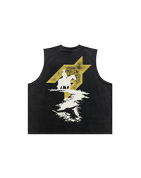 Yellowstone Cut Off Tee Black