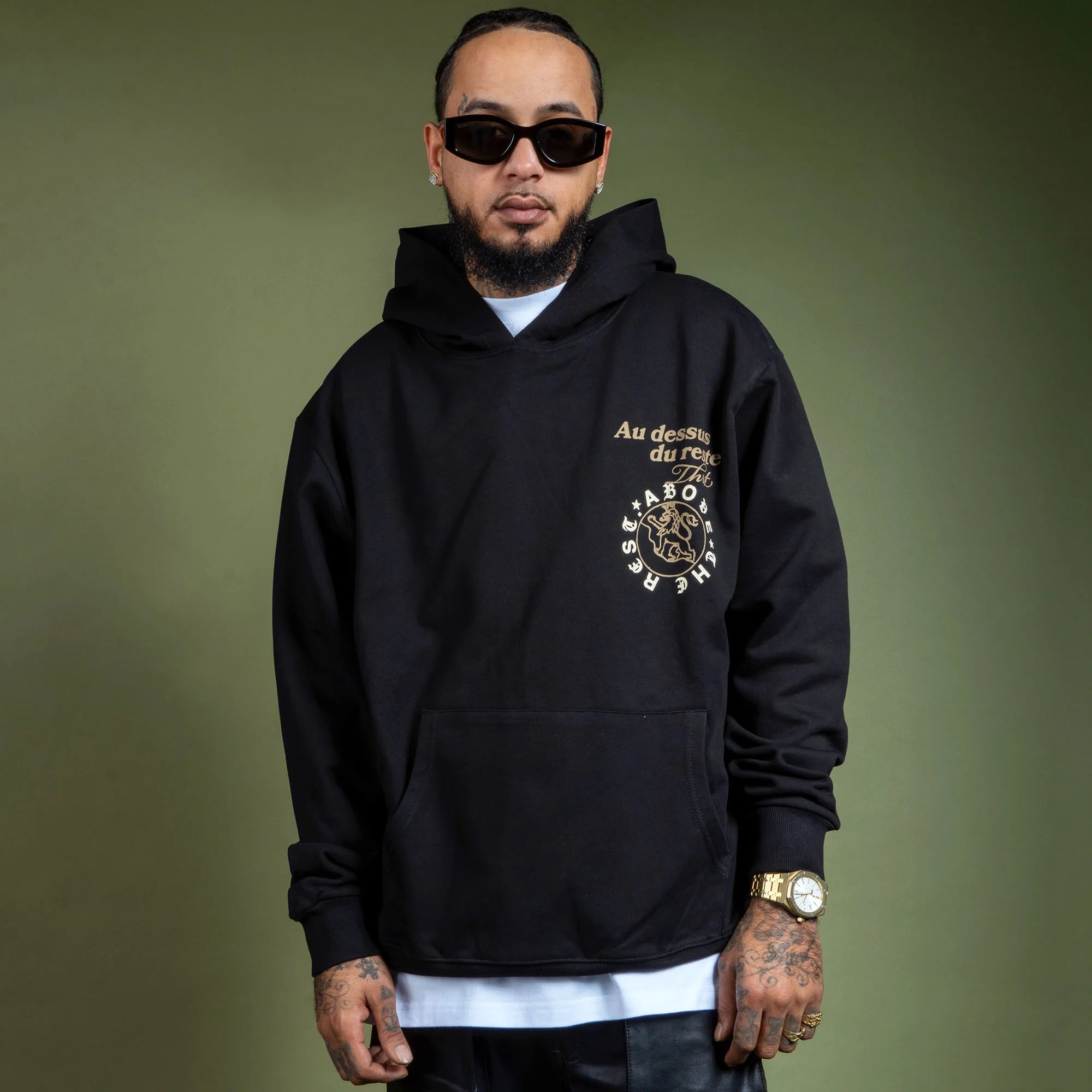 Au Dessus du Reste Hoodie Black