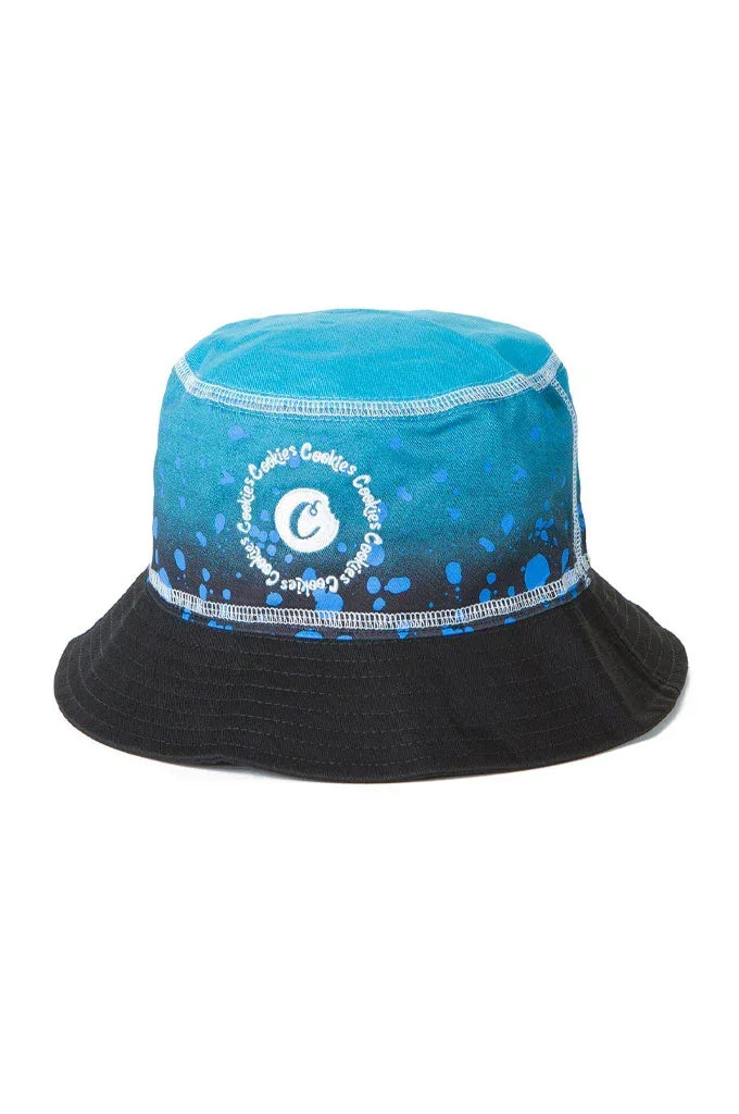 Steady Drip Dye Bucket Hat Black