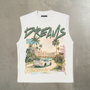 Paradise Lost Dreams Cut Off Tee in cream