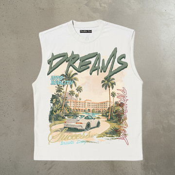 Dreams Cut Off Tee - Cream