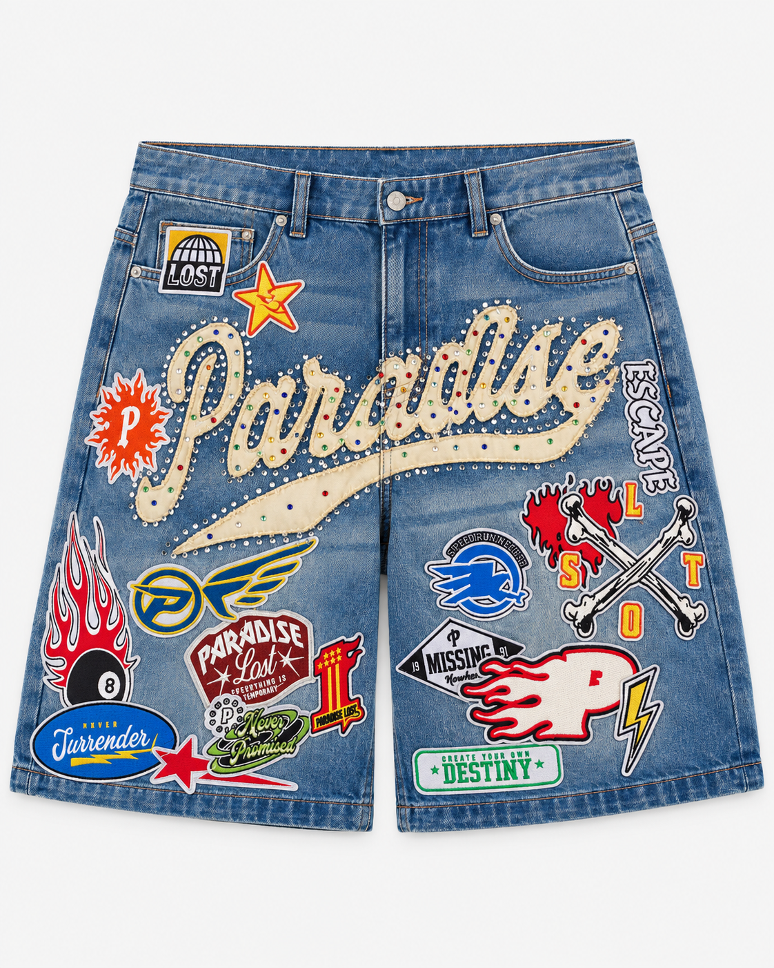Paradise Patchwork Shorts