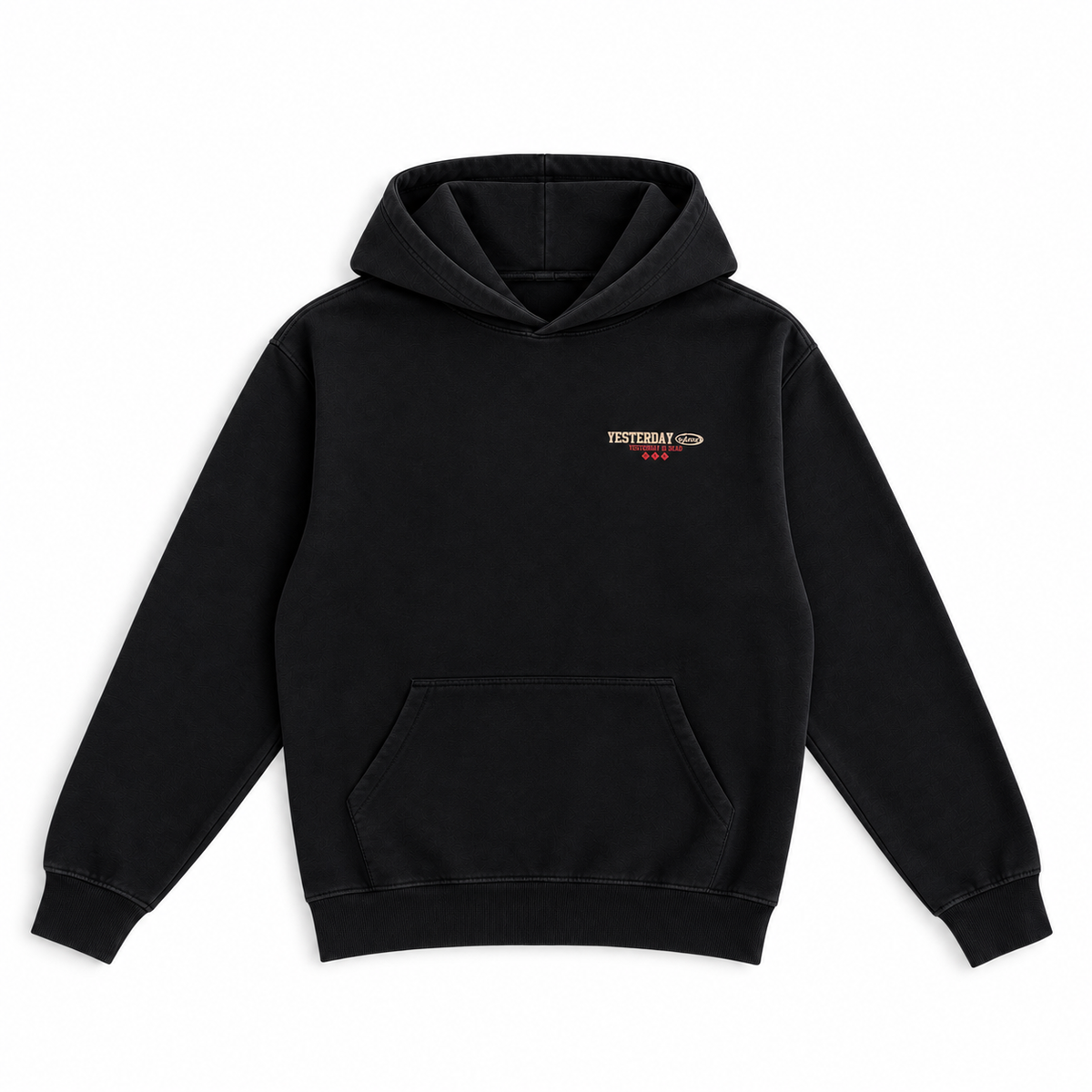 Yesterday Sport Hoodie (Black/Red)