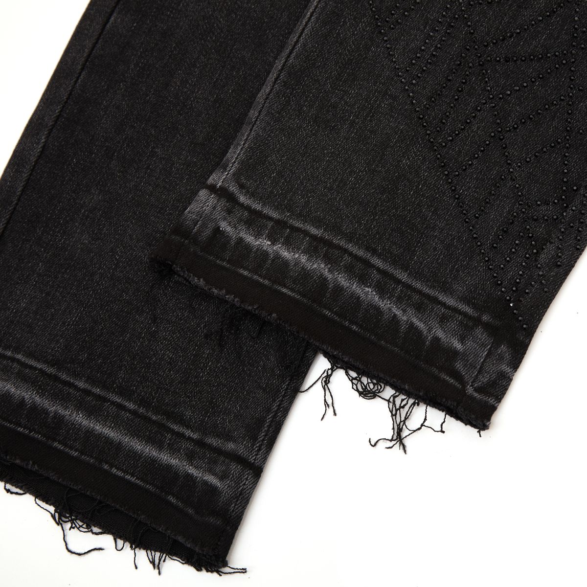 Broken Web Denim Black