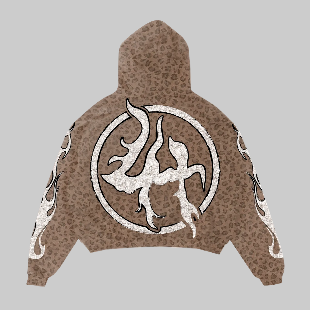 LH6014 Hoodie Leopard - Heavyweight Animal Print Hoodie | Lost LH6014 Hoodie Leopard - Heavyweight Animal Print Hoodie | Lost