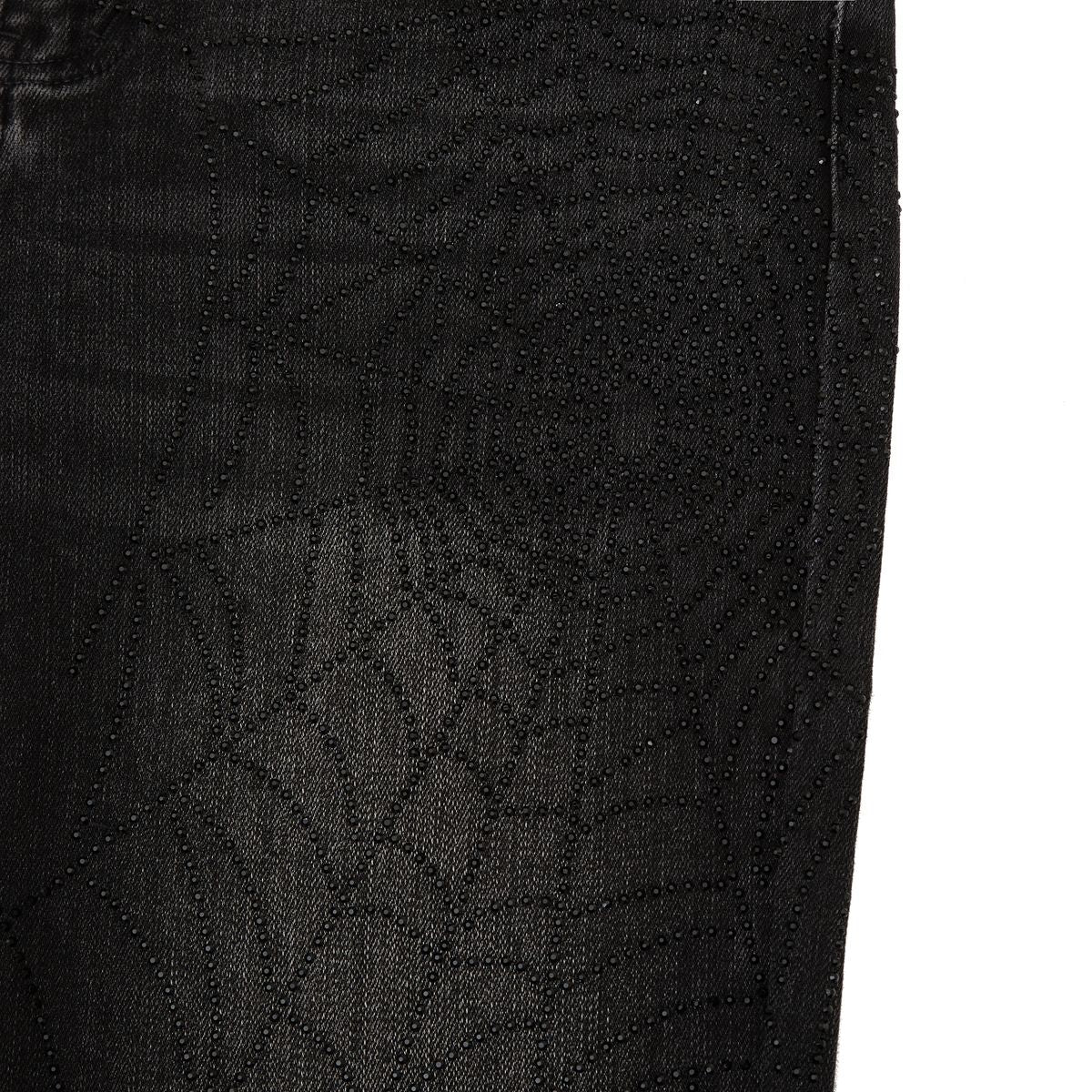 Broken Web Denim Black
