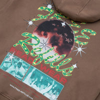 Psychic Zipup Hoodie Brown