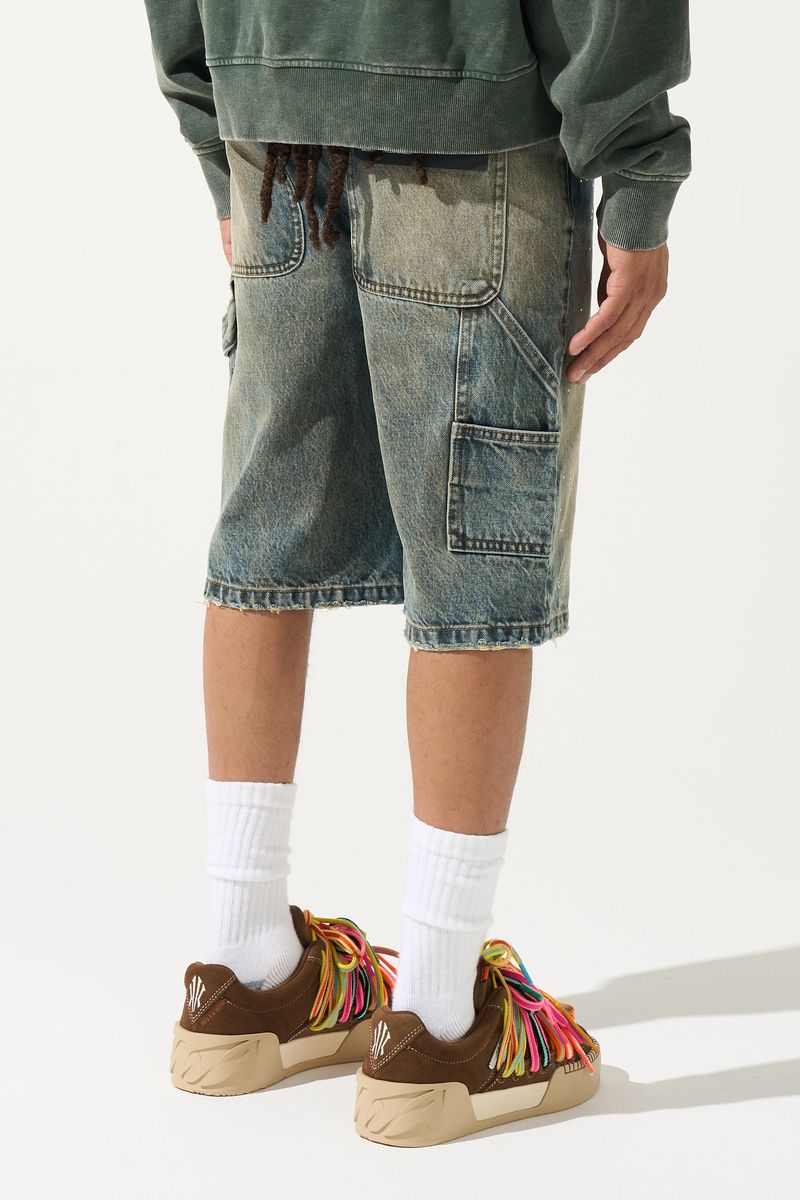 Euphoria Denim Shorts Glitter