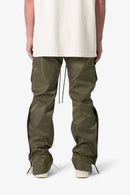 Snap Front Cargo Pants Olive