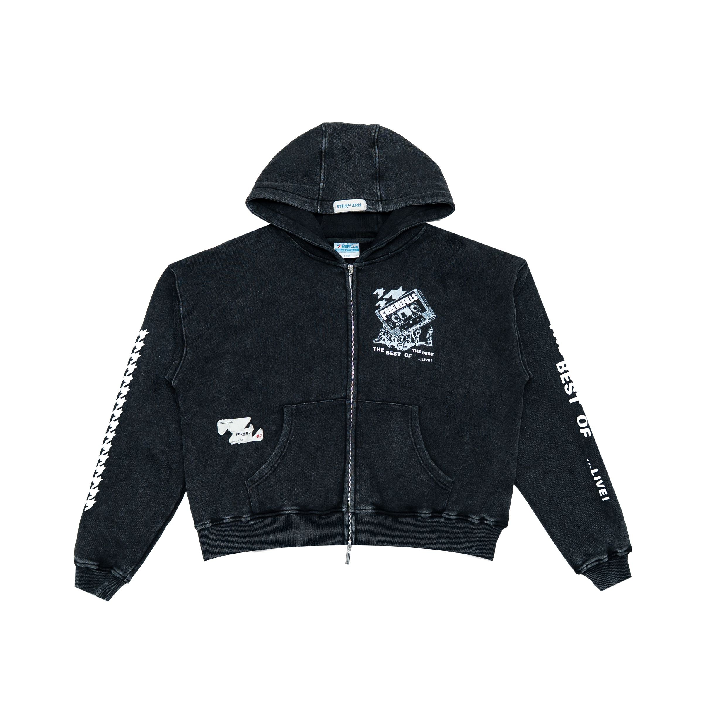 Flyer Zipup Hoodie Black