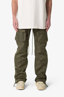 Snap Front Cargo Pants Olive