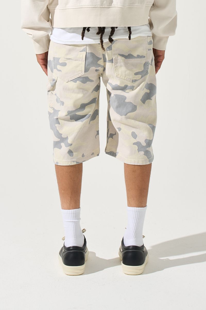 MONARCH Denim Shorts Camo