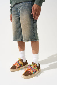 Euphoria Denim Shorts Glitter