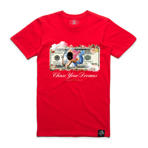 CHASE DREAMS DOLLAR TEE RED