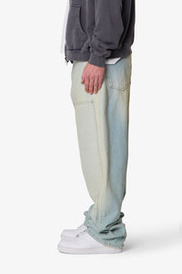 West Double Knee Denim Blue Wash