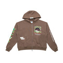 Psychic Zipup Hoodie Brown