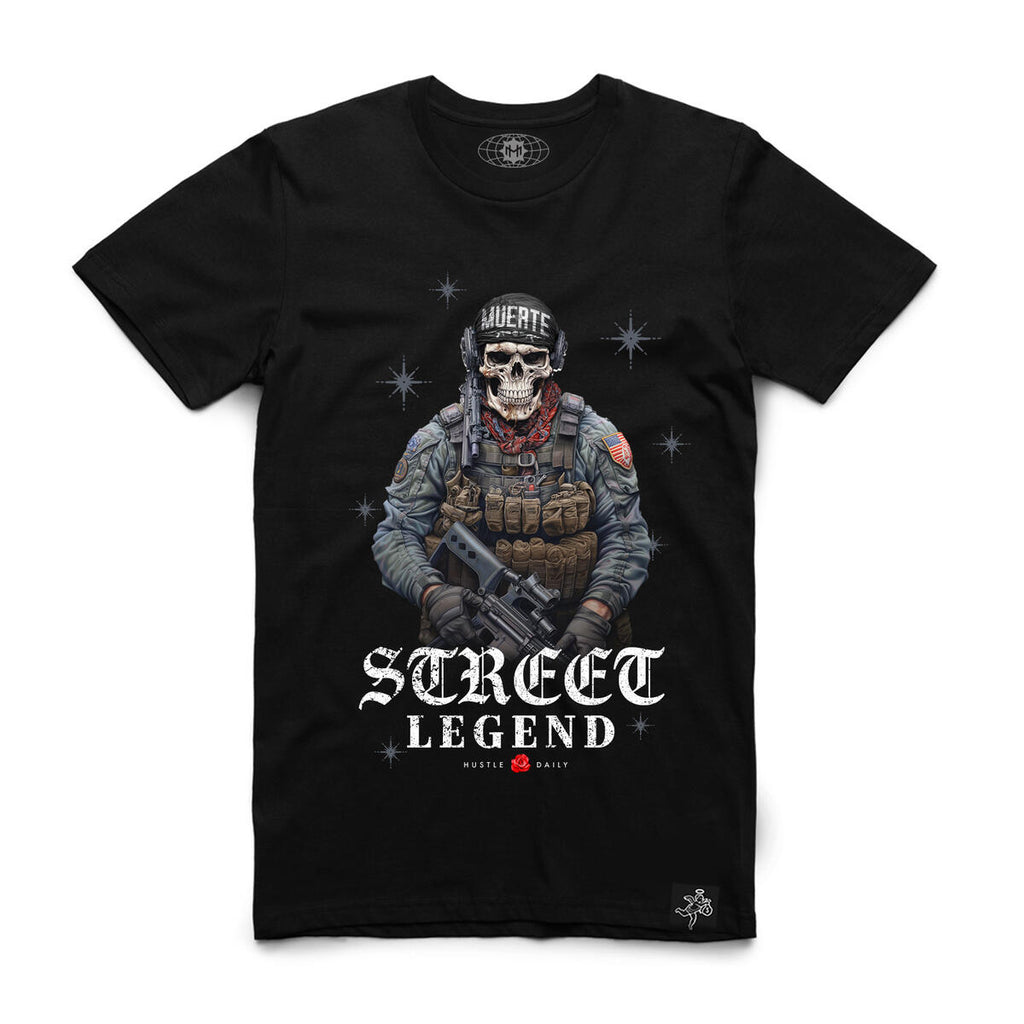 SOLDIER SKULL LEGEND TEE BLACK