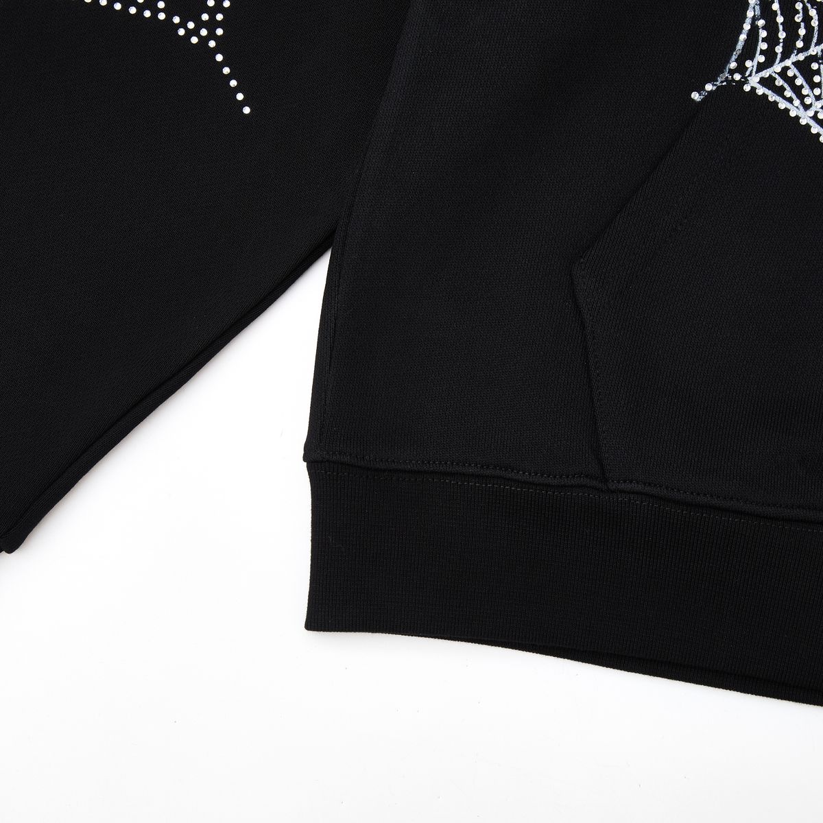 Broken Web Hoodie Black