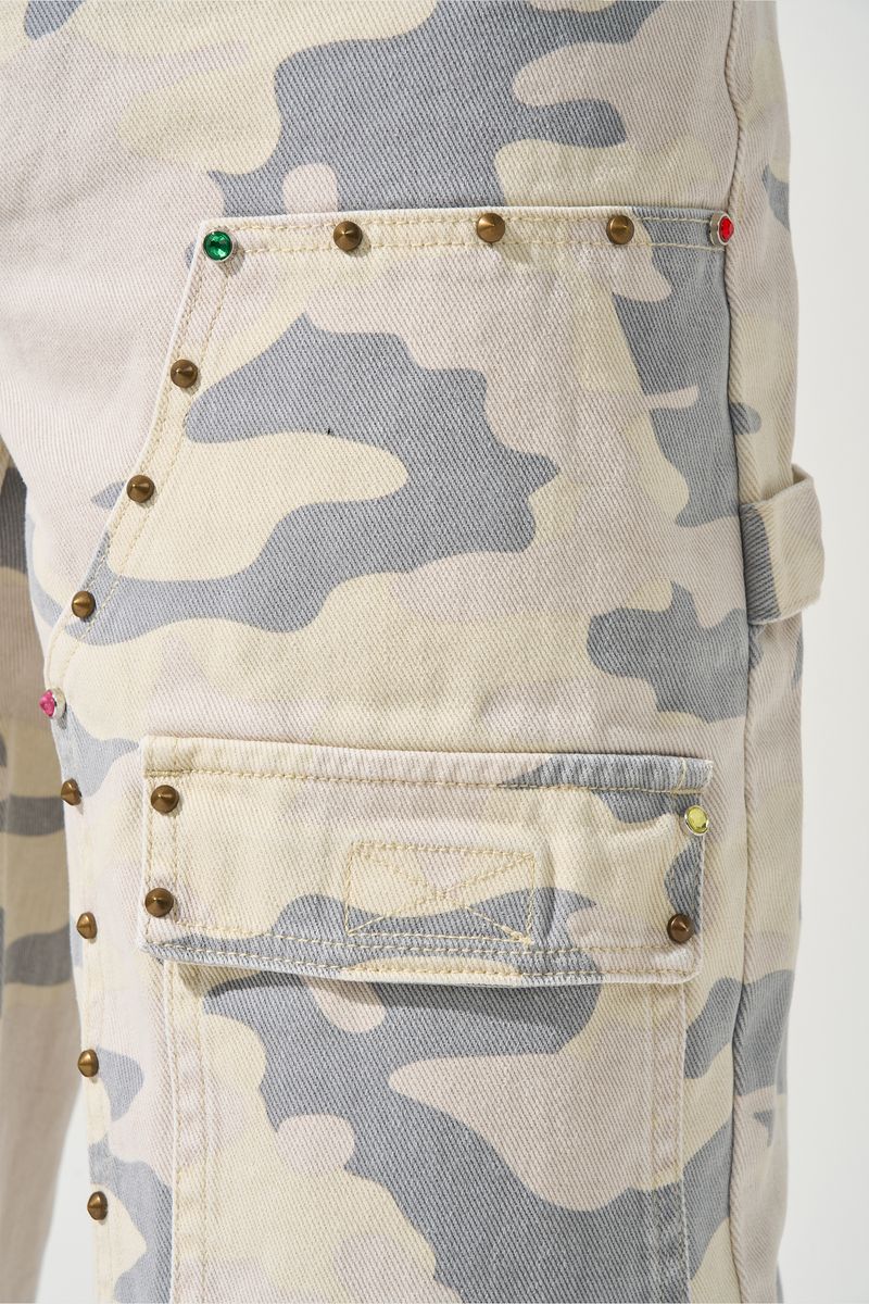 MONARCH Denim Shorts Camo