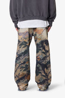 Camo Printed Ultra Baggy Denim